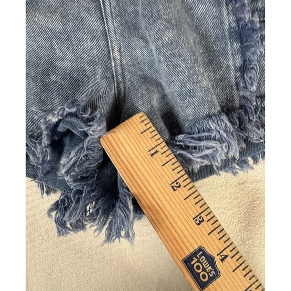 Fantastic Fawn High Rise Fringe Cut Off Booty Shorts Cowgirl Boho Western Sz L - Picture 8 of 9
